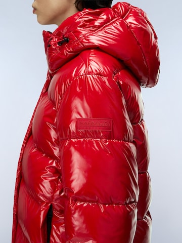 NAPAPIJRI Winter Jacket 'A-Glane' in Red