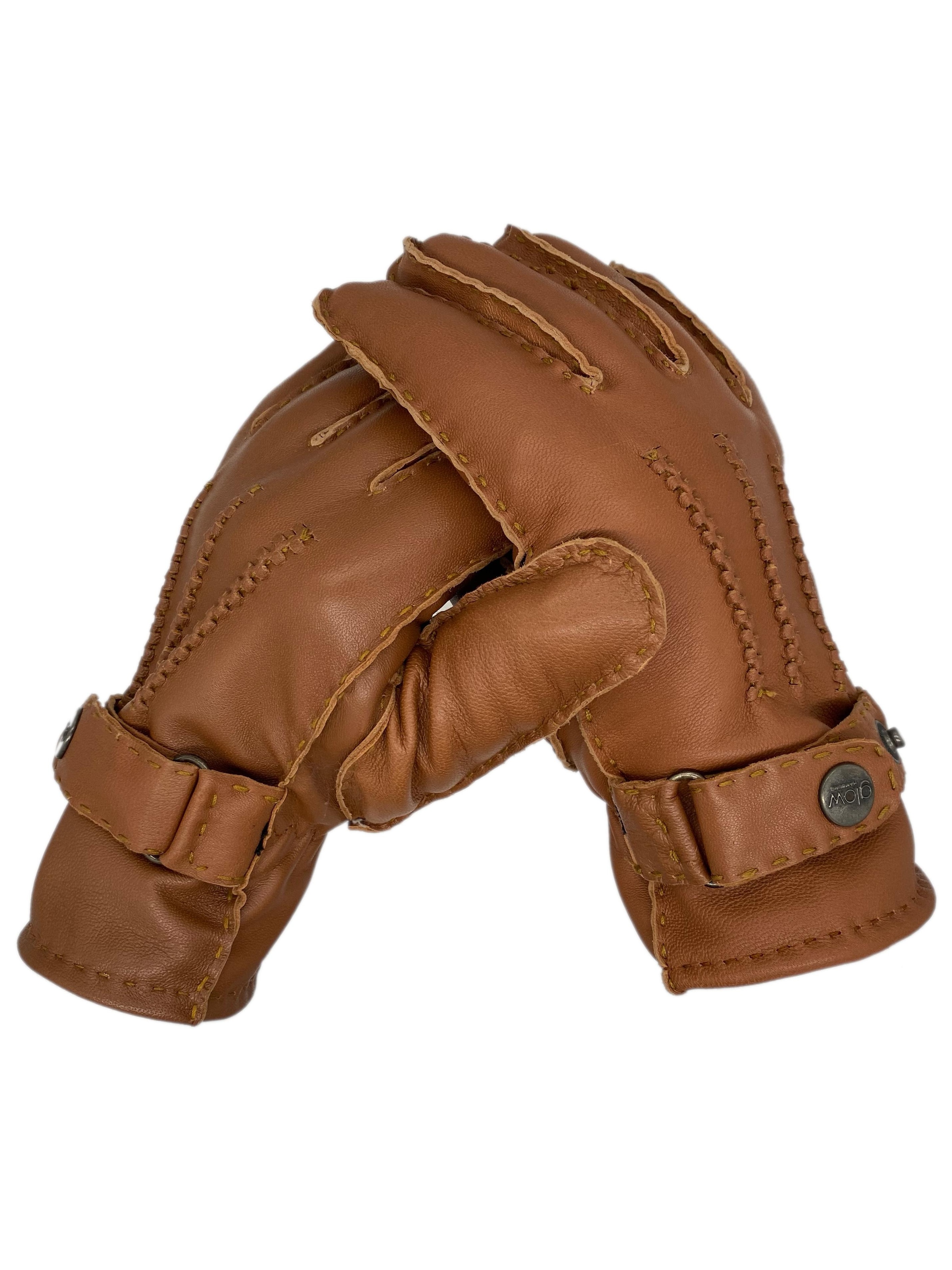 Glow Hamburg Full Finger Gloves 'FW01-04XX-1' in Brown: front
