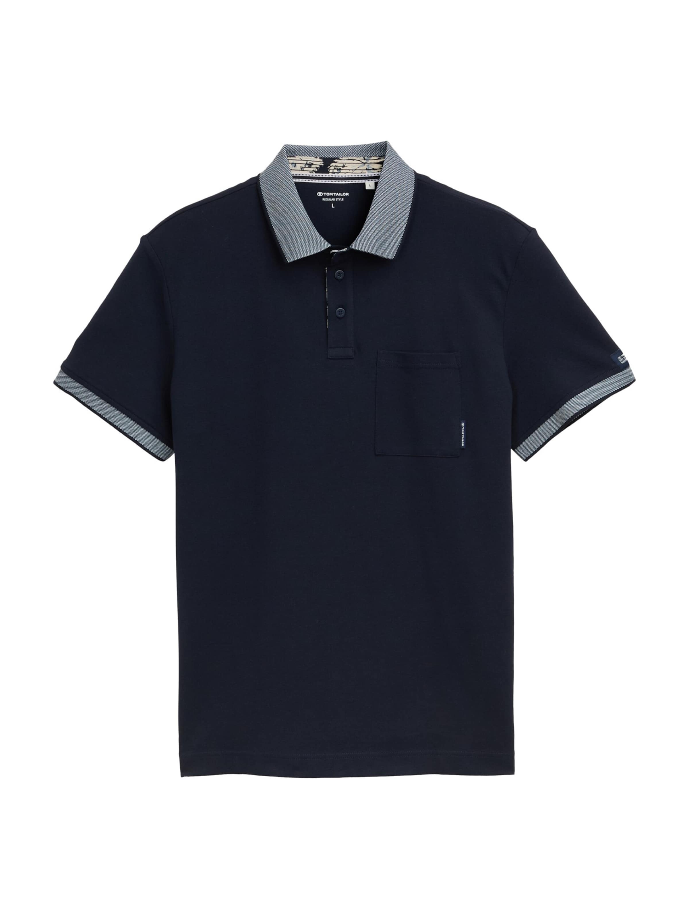 TOM TAILOR Tričko – modrá: přední strana