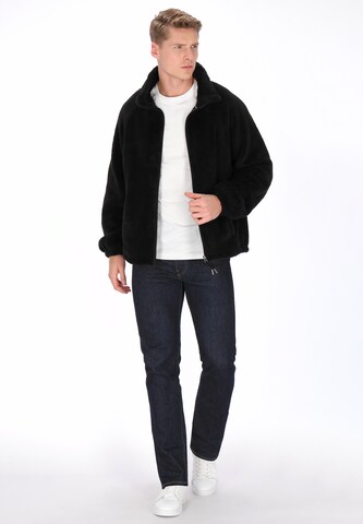 Schmuddelwedda Fleece jacket in Black