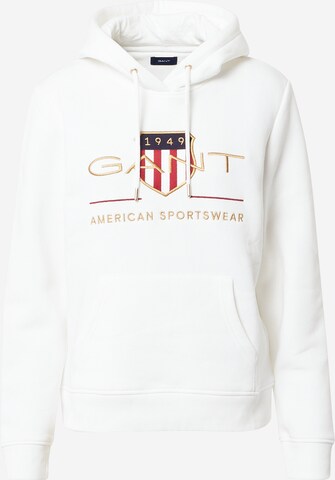 GANT Sweatshirt 'Archive Shield' in Wit: voorkant