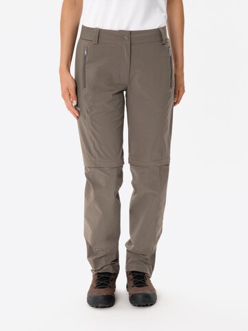 VAUDE Regular Outdoor Pants 'Farley' in Beige: front