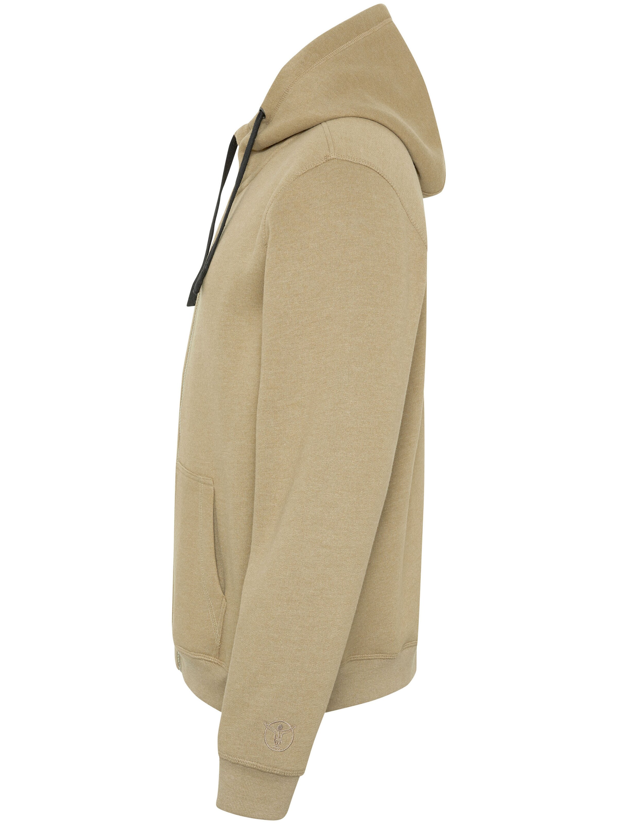 CHIEMSEE Zip-Up Hoodie in Beige