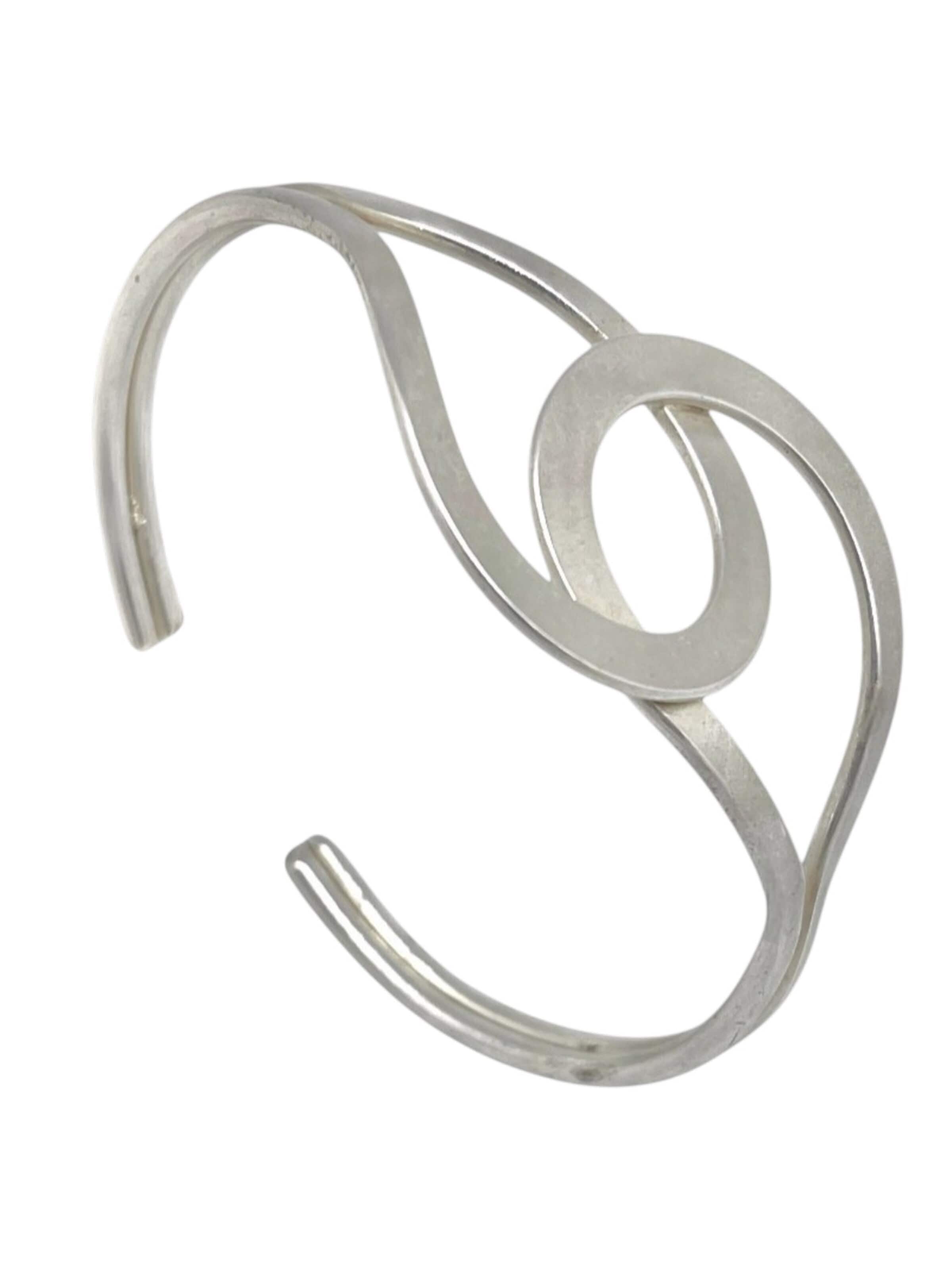Gloria Mago Bracelet 'Double Union bracelet in silver brass 10µ' in Silver: front