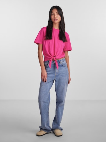 PIECES - Camisa 'TIA' em rosa