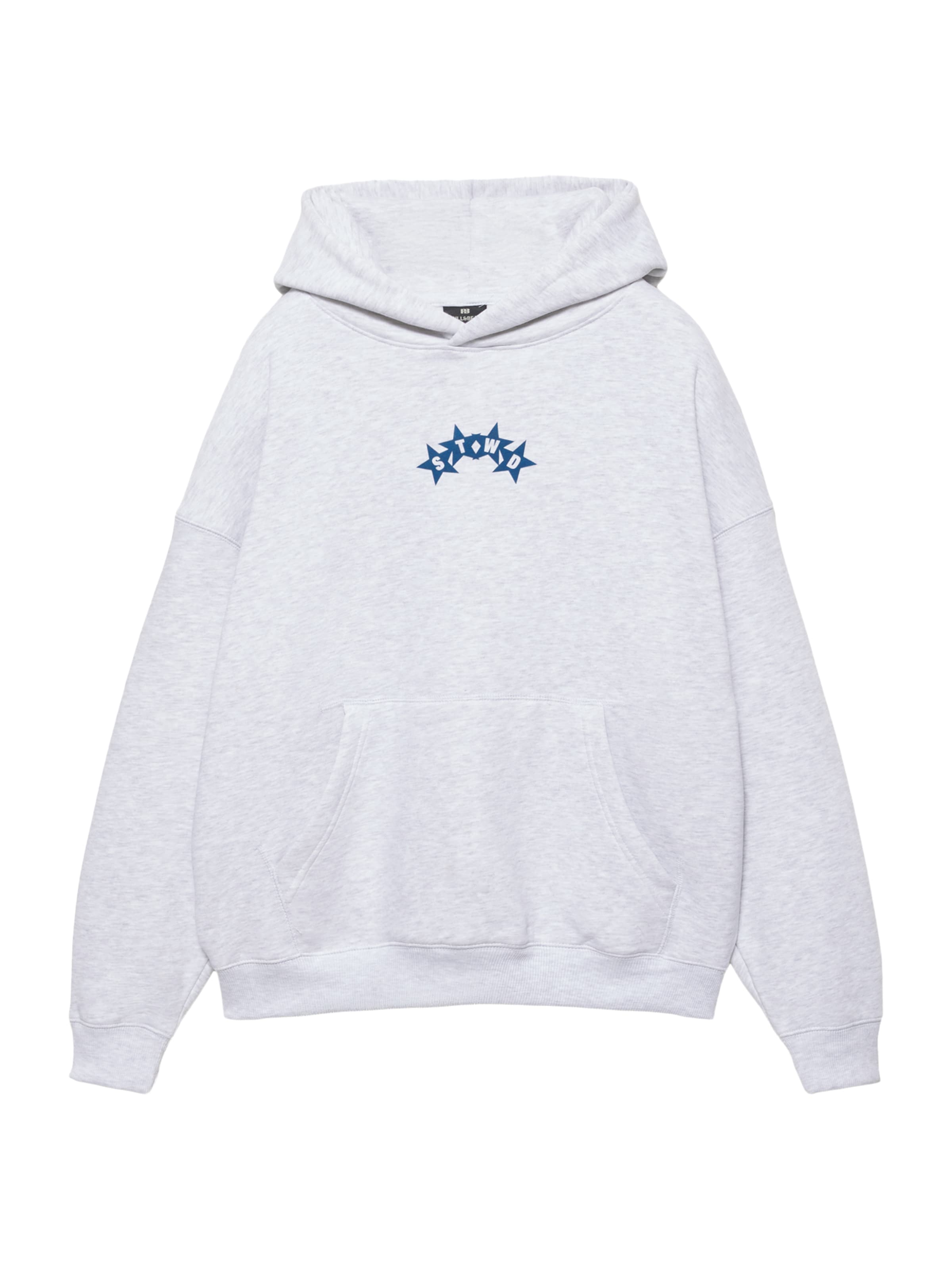 Sweat-shirt 'STWD' Pull&Bear en gris : devant