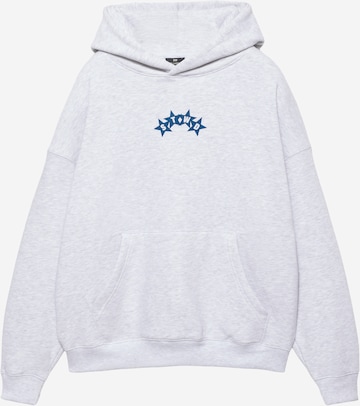 Pull&Bear Collegepaita 'STWD' värissä harmaa: etupuoli