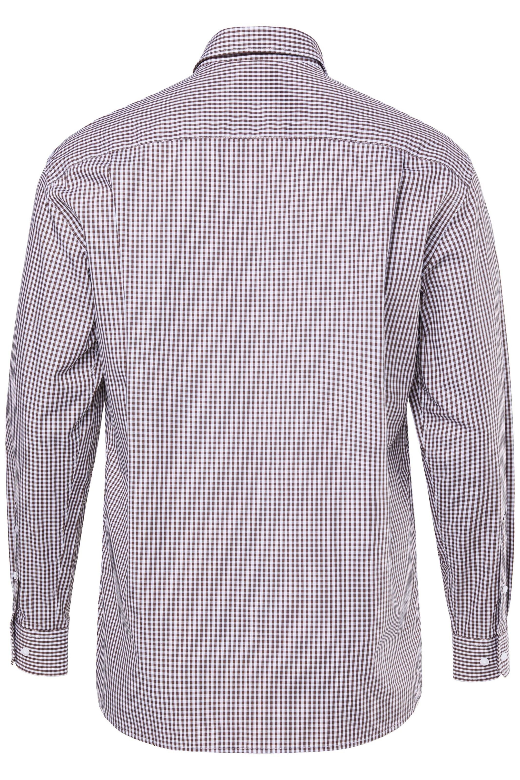 JP1880 Comfort fit Button Up Shirt in Brown