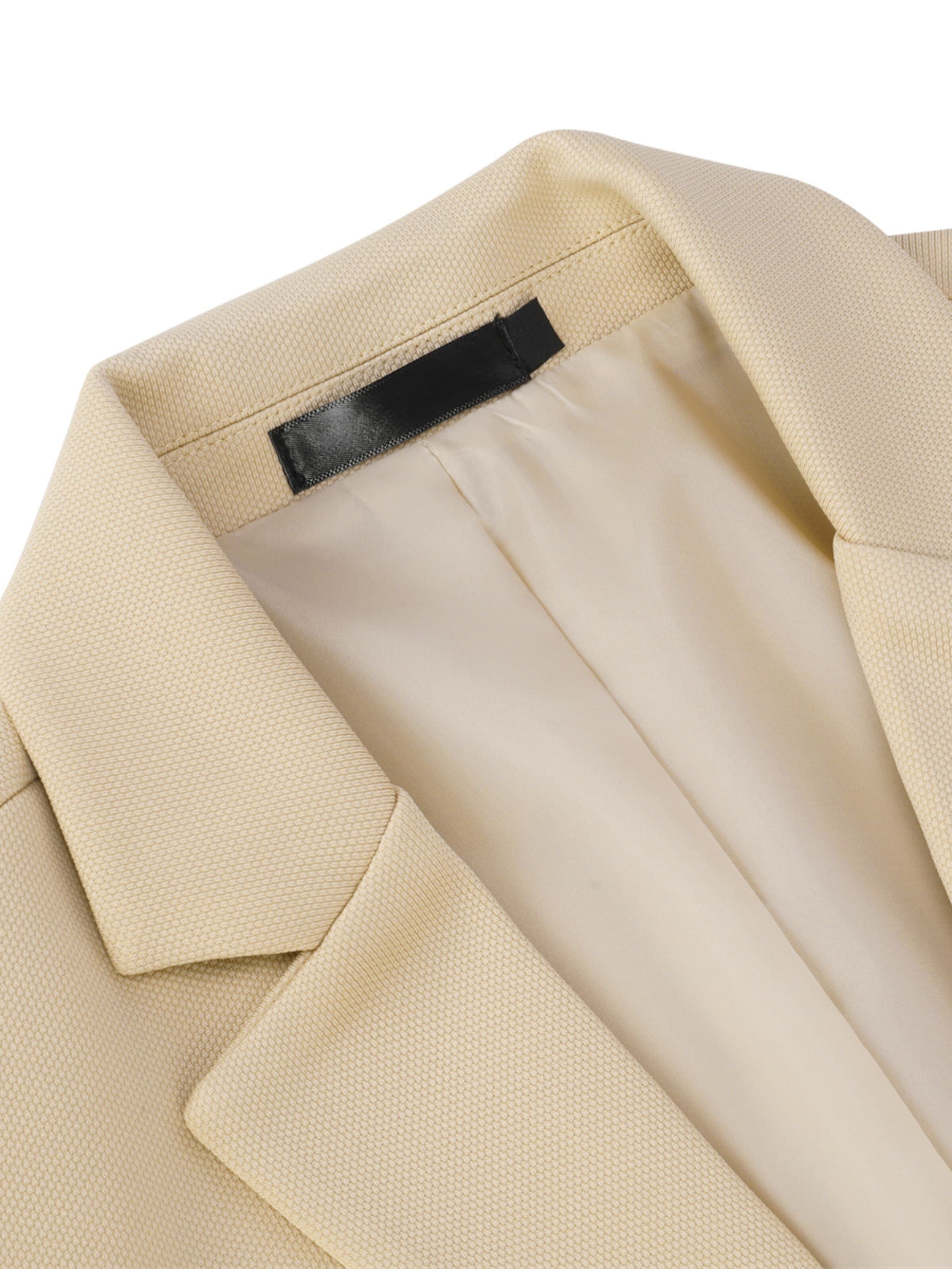 YOUTHUP Slim fit Suit 'Einheit' in Beige