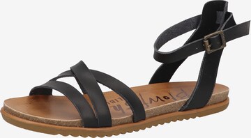 Blowfish Malibu - Sandalias con hebilla 'Maylie' en negro: frente