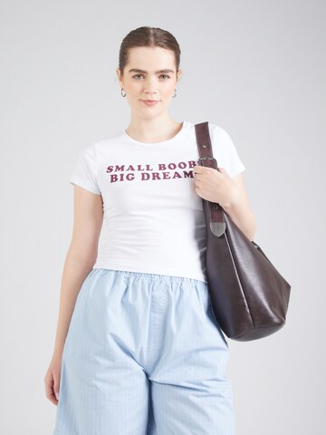 T-shirt 'NMMOLLY' Noisy may en blanc : devant