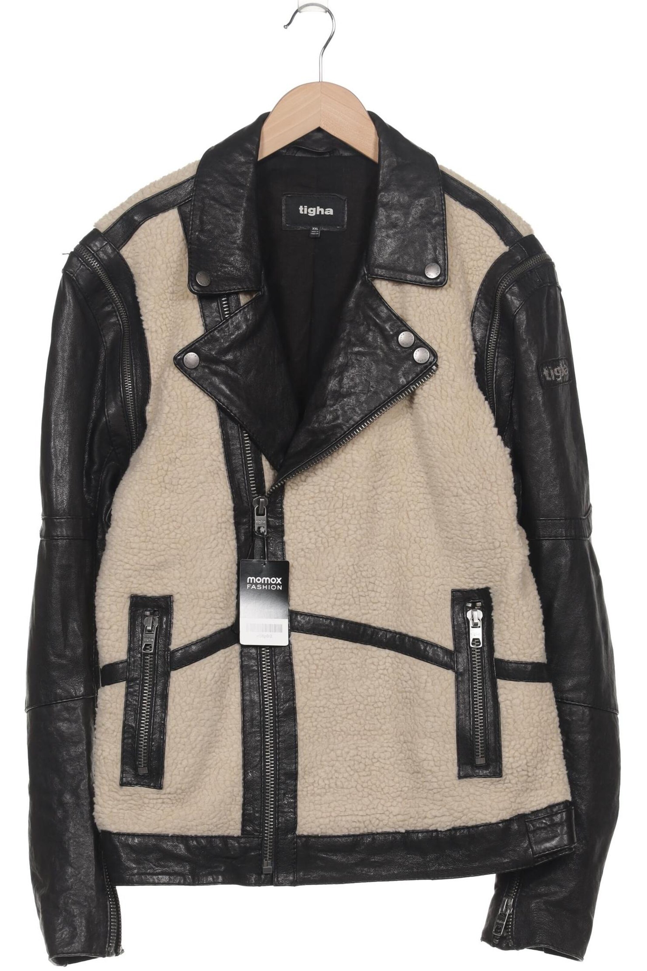 Leather Jacket Tigha Lederjacke Lammfell Tigha Steppjacke Tigha