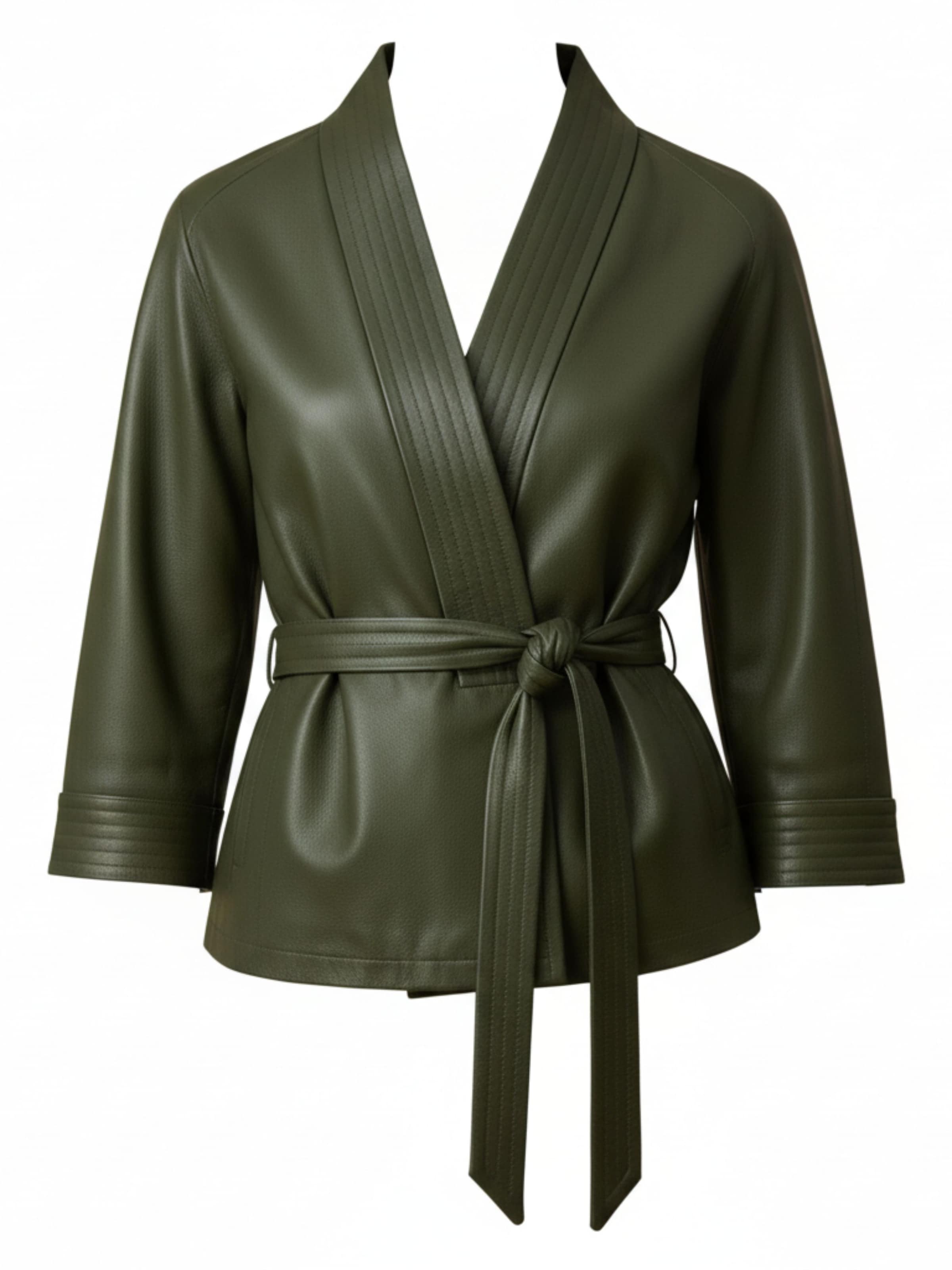 WEARABLE STORIES Blazer 'Kimono'‌ in Grün: Vorderseite