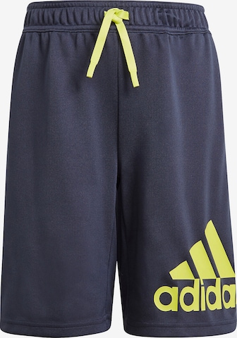 Pantaloni sport de la ADIDAS SPORTSWEAR pe albastru: față