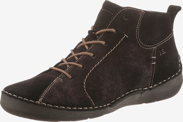 JOSEF SEIBEL Lace-Up Ankle Boots 'Fergey 97' in Brown: front