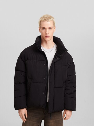 Bershka Between-season jacket in Black: front