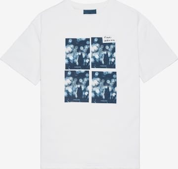 T-shirt 'Audience' EMBLEMM en blanc : devant