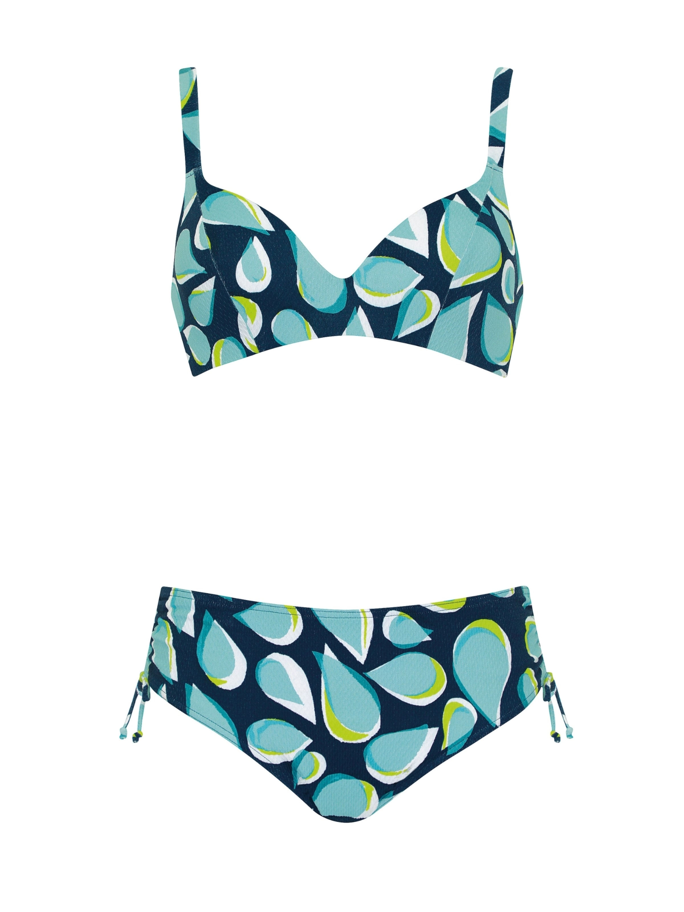 SUNFLAIR T-shirt Bikini in Blauw: voorkant