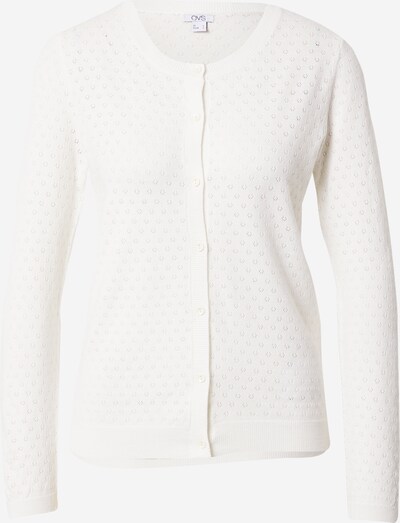 OVS Strickjacke 'POINTELLE' in weiß, Produktansicht