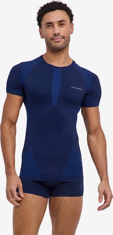 FALKE Base Layer in Blau: Vorderseite