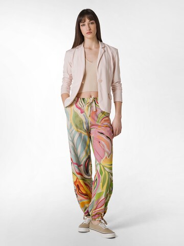DEHA Tapered Sportbroek 'Flower Power' in Groen