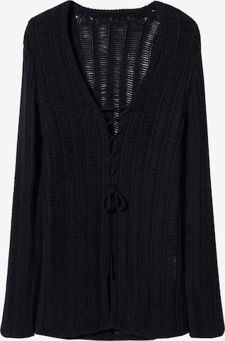 Cardigan MANGO en noir : devant