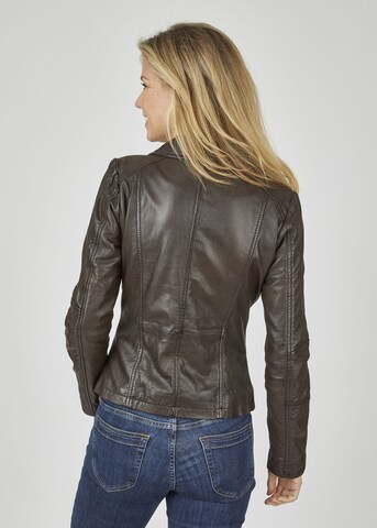 7ELEVEN Lederjacke 'SEPria' in Braun