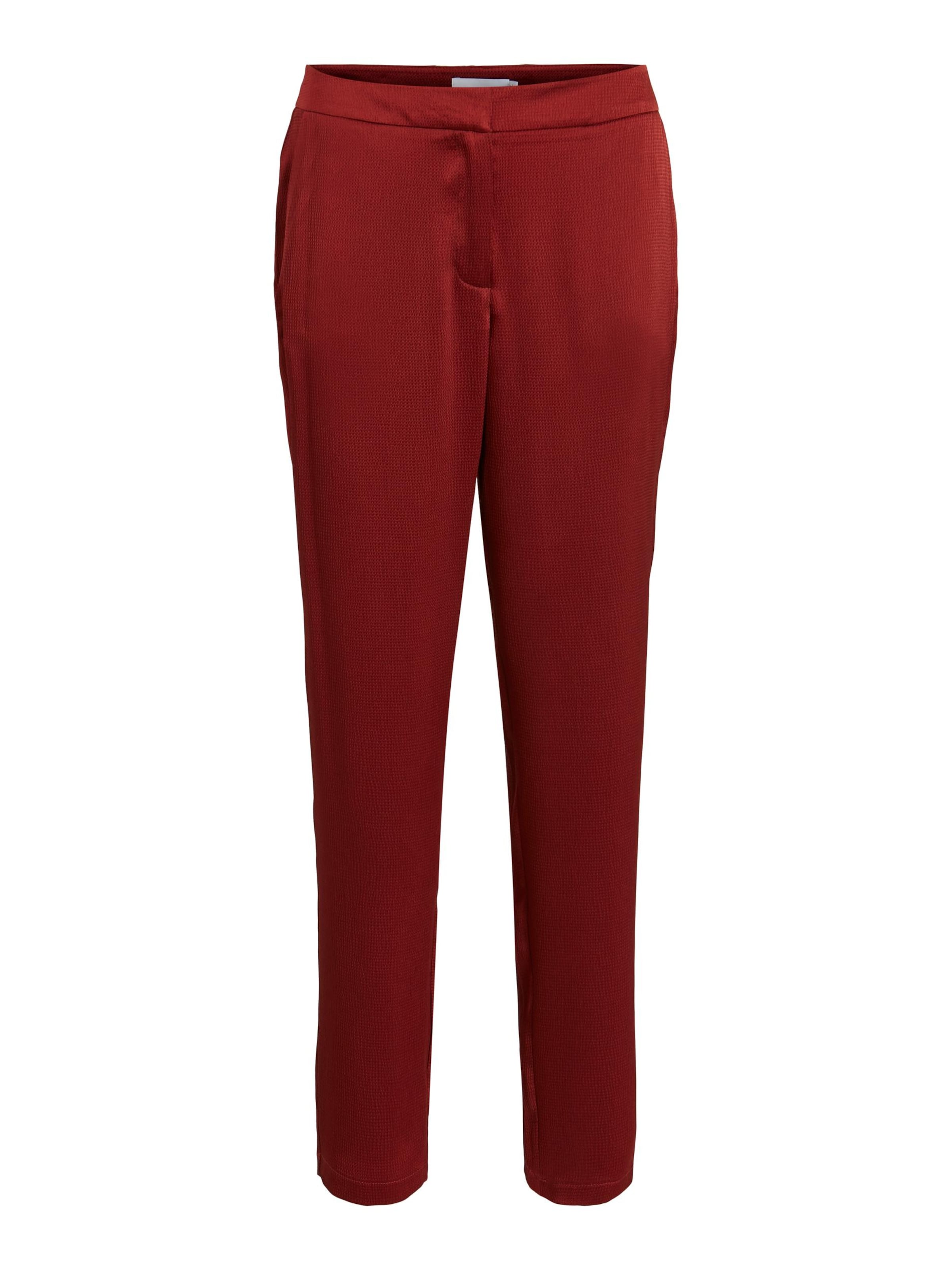 VILA Regular Hose 'Dubla' in Rot: Vorderseite