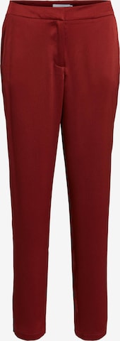 VILA Regular Pants 'Dubla' in Red: front