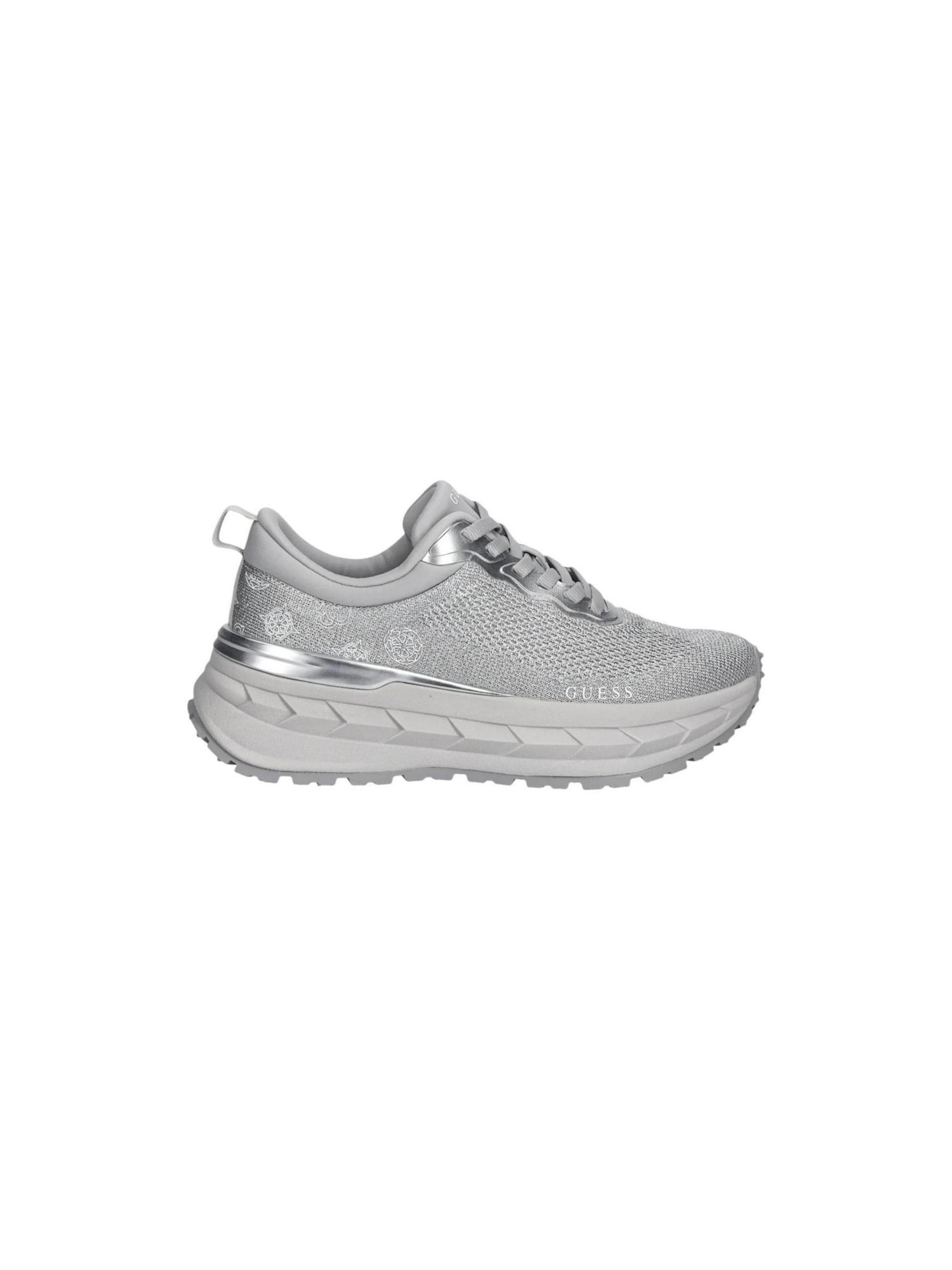 Sneaker bassa 'RUNIT3 FLPRN3 FAB12' di GUESS in argento: frontale