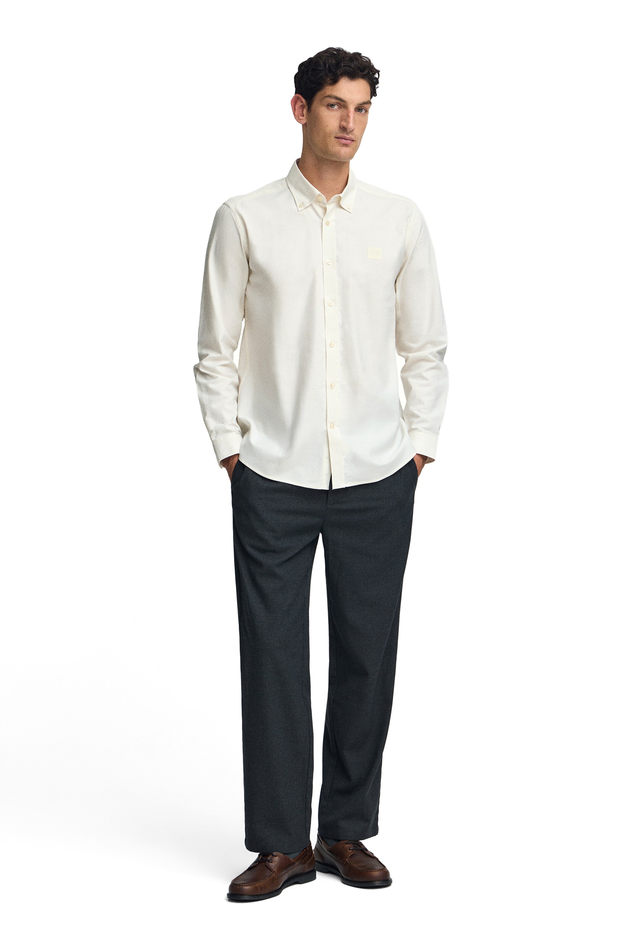 Polo Club Regular fit Button Up Shirt in Beige