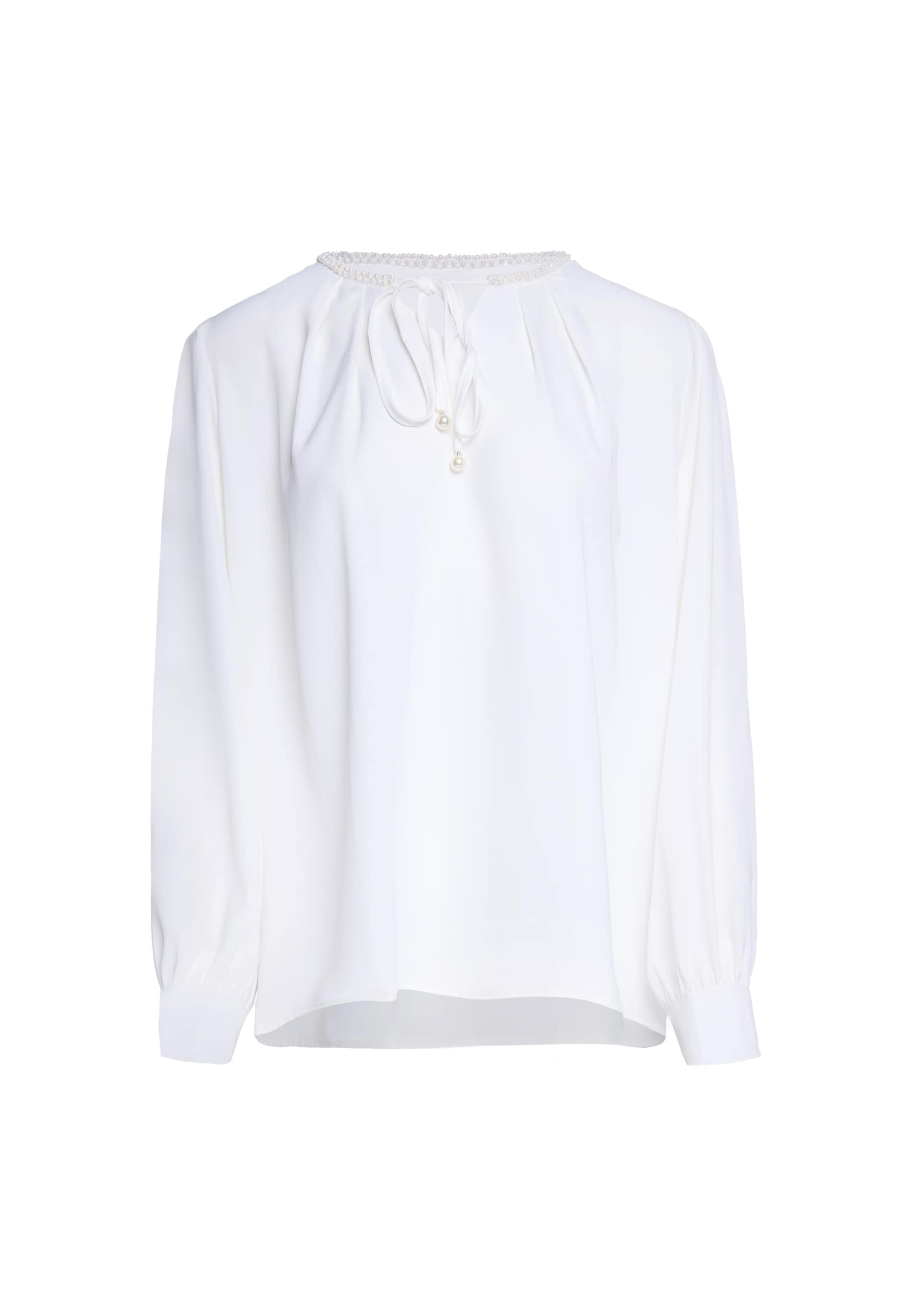 usha BLACK LABEL Blouse in Wit: voorkant
