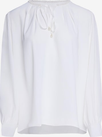 usha BLACK LABEL Blouse in Wit: voorkant