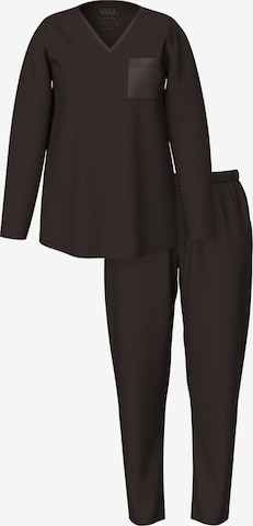 Ulla Popken Pyjama in Braun: Vorderseite