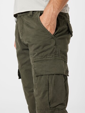 ALPHA INDUSTRIES - Regular Calças cargo 'Agent' em cinzento