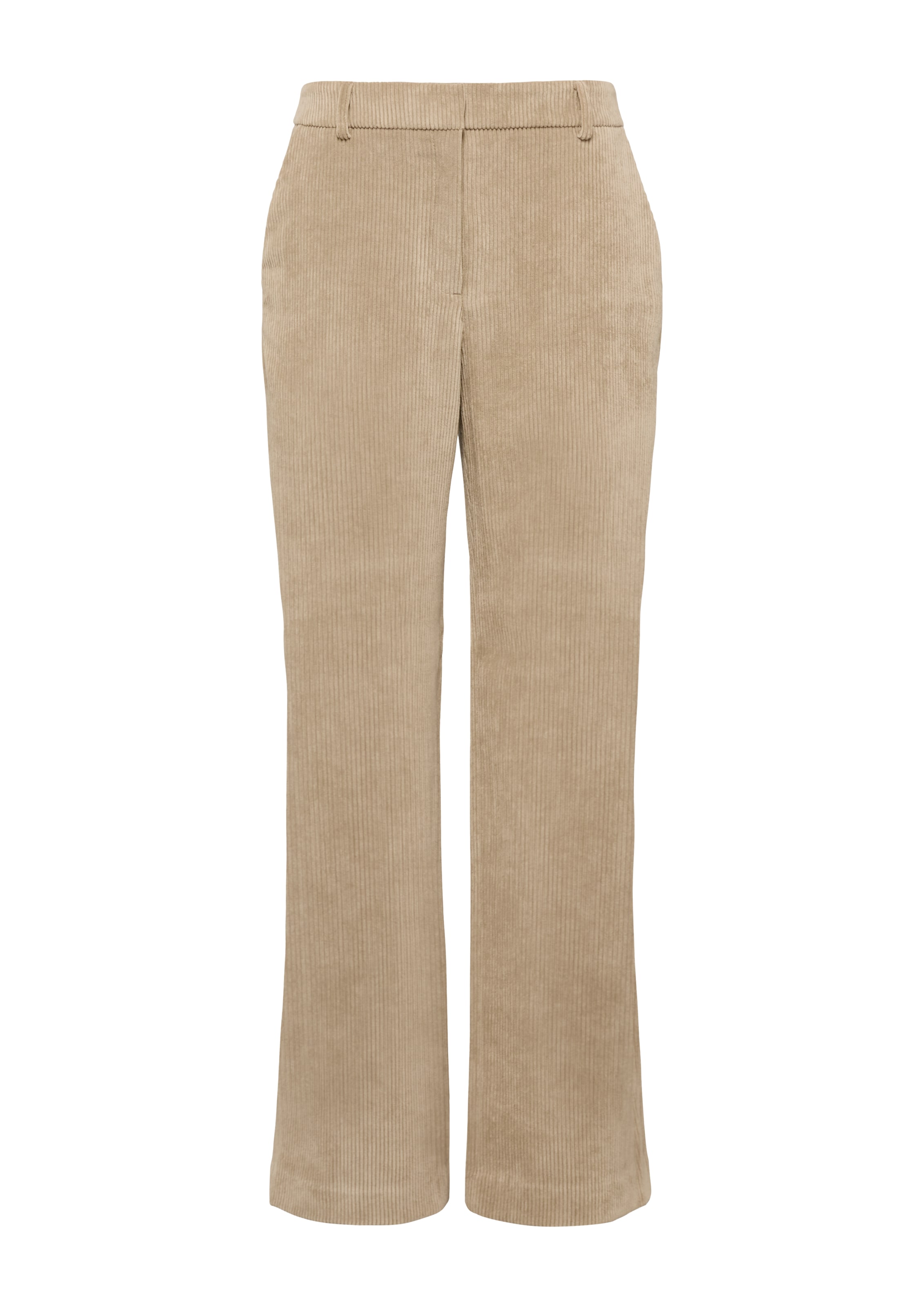 s.Oliver BLACK LABEL Wide Leg Hose in Beige: Vorderseite
