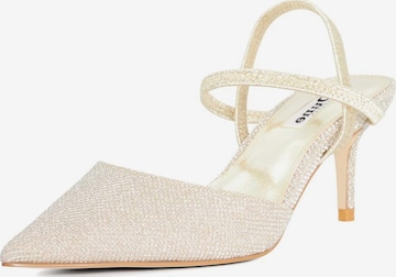 Dune LONDON Slingpumps 'Classical' in Goud: voorkant