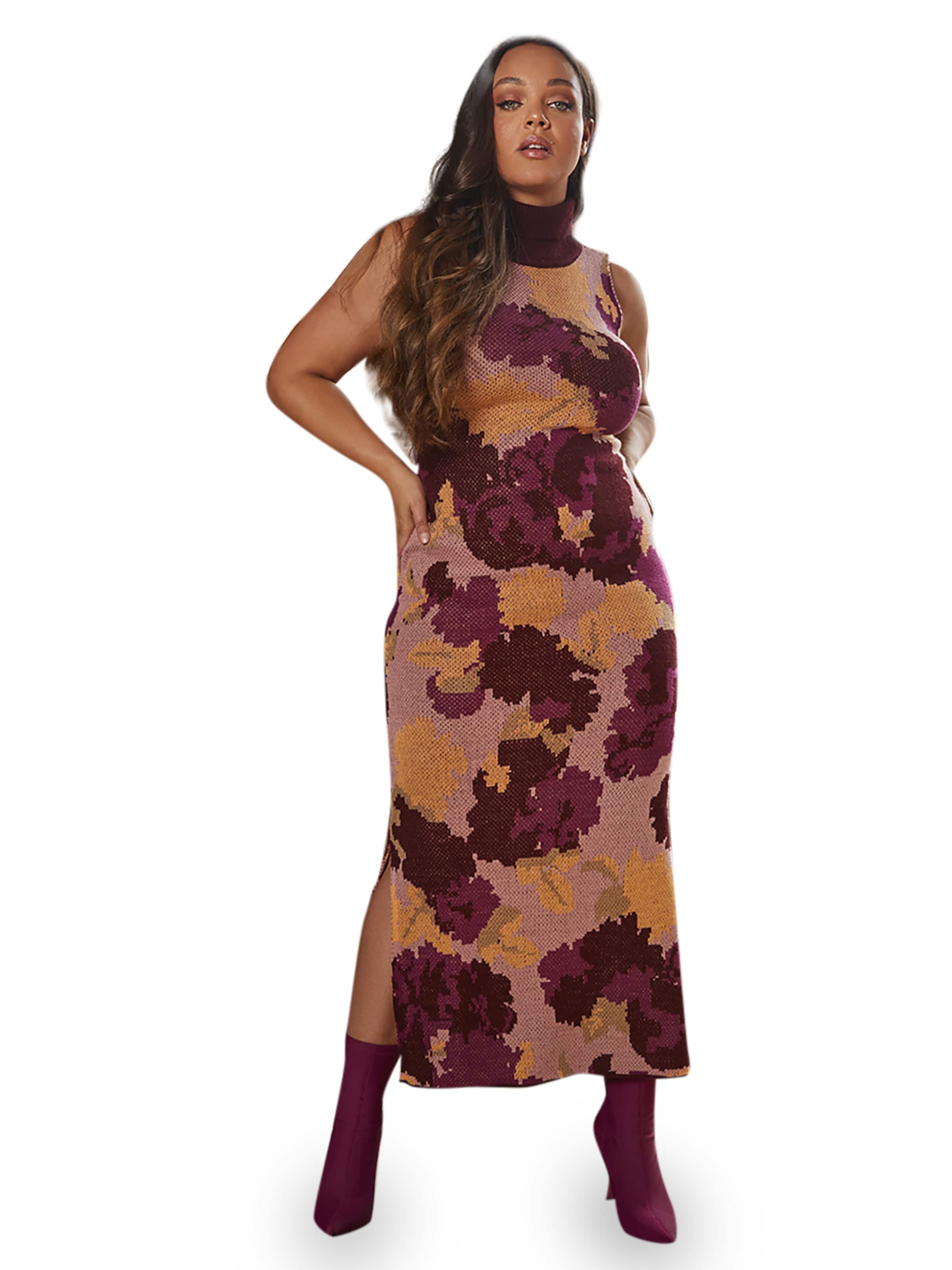 Maxi Dress Chi Chi London Jurk Chi Chi London Premium Lace Midi Dress With  3/4