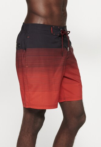 Shorts de bain KOROSHI en rouge