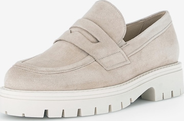 GABOR - Sapato Slip-on em bege: frente