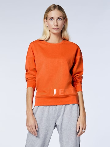 Jette Sport Sweatshirt in Orange: front