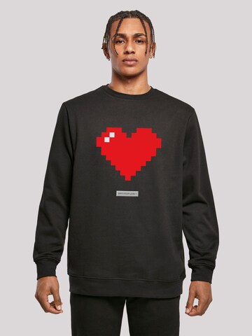 F4NT4STIC Sweatshirt 'Pixel' in Schwarz: Vorderseite
