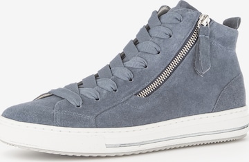 GABOR High-Top Sneakers in Blue: front