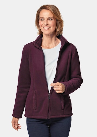 Veste en polaire Goldner en violet : devant