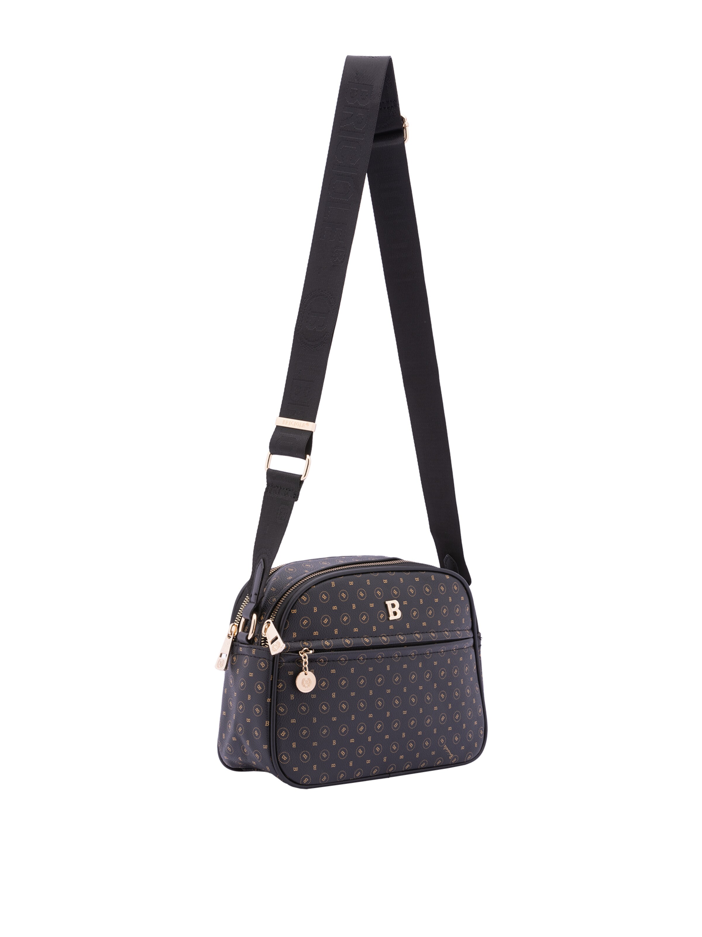 Briciole Crossbody bag in Black: front