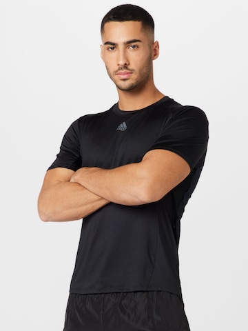ADIDAS SPORTSWEAR Performance shirt 'Hiit Engineered ' in Black: front