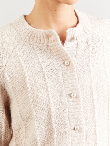 VILA Knit Cardigan 'VITULI' in Beige