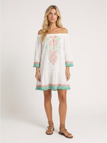 Miss June Jurk 'Robe Courte Azra' in Wit