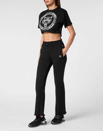 Plein Sport - Flared Calças em preto