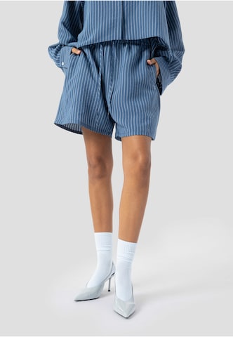 Elias Rumelis Loosefit Broek 'Tia' in Blauw: voorkant